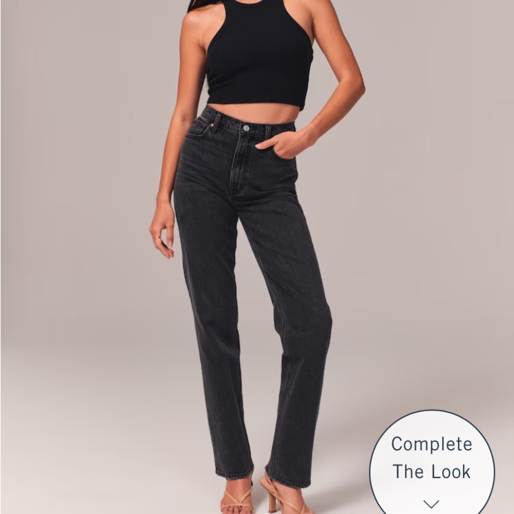 Abercrombie Ultra high-rise 90’s straight jean